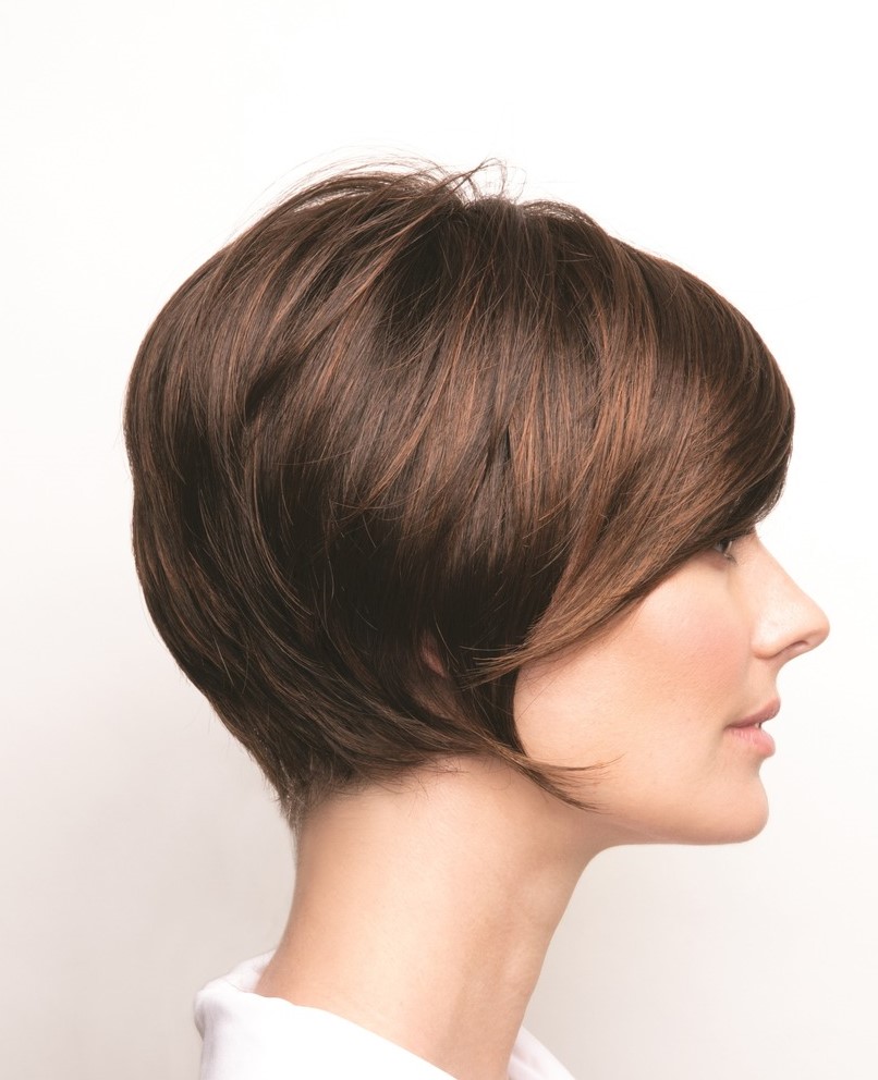 Right profile of wig